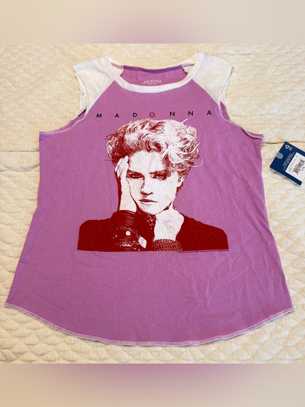 New Arizona Jean Co Madonna T Shirt Kids Size Small Sleeveless